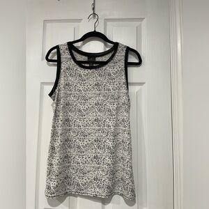 Worthington Top Black white grey